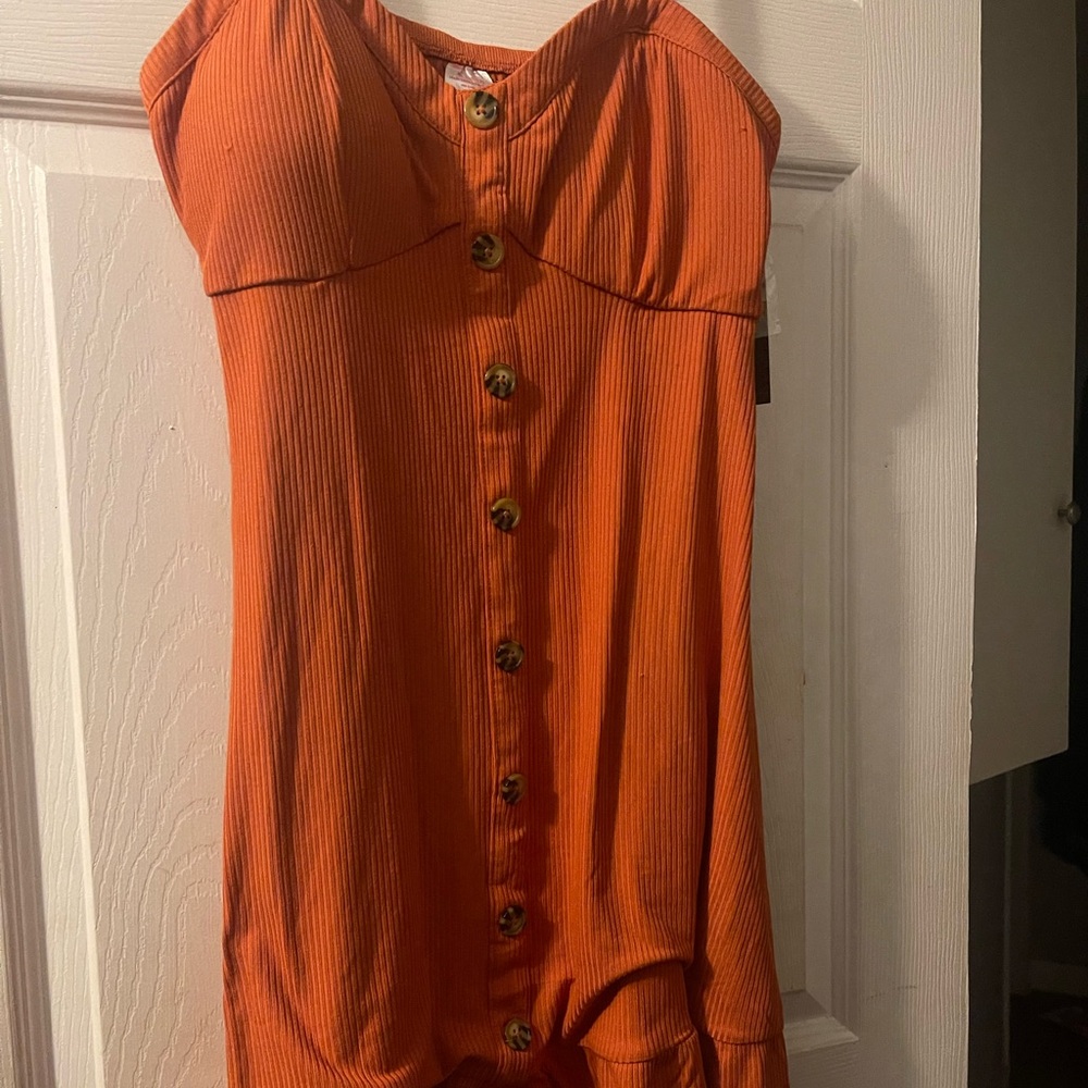 Orange summer dress